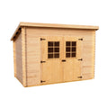 Abri de jardin en pin traité pour stockage extérieur - 150 x 120 x 100