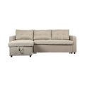 Canapé d'angle convertible pour salon en tissu - 200 x 90 x 85