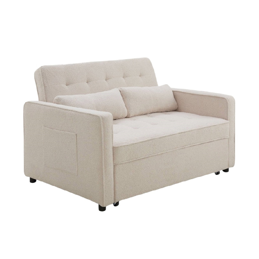 Canapé convertible pour salon en tissu - 150 x 80 x 75