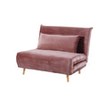Canapé convertible en velours pour salon - 90 x 80 x 70