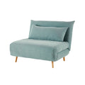 Futon convertible pour salon en tissu - 80 x 70 x 75